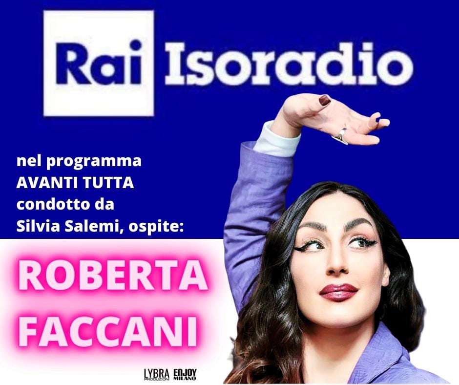 Roberta Faccani a RAI ISORADIO